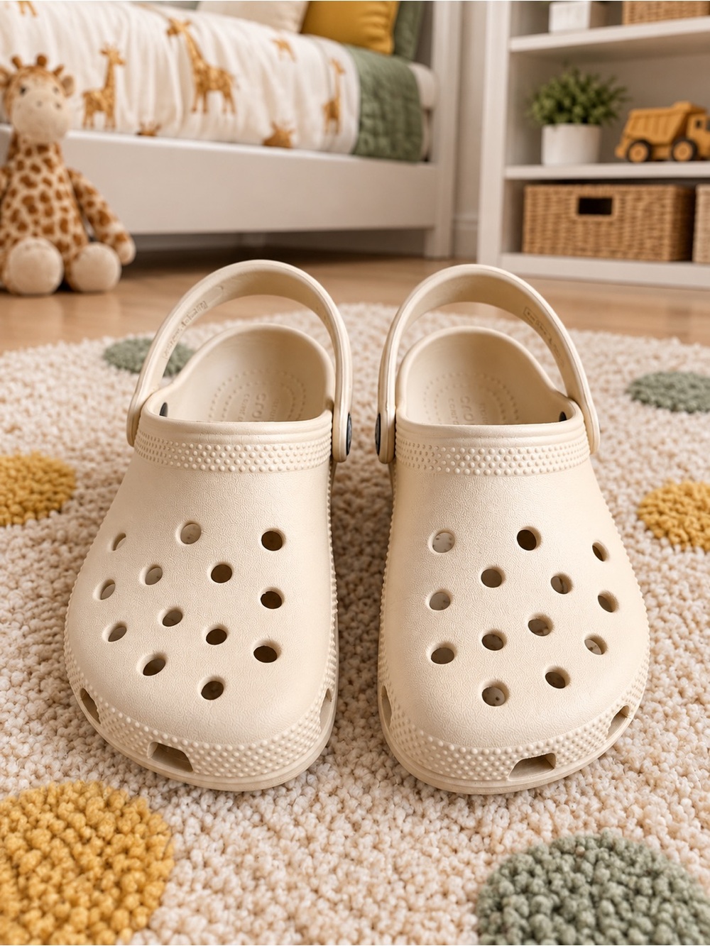 CROCS Kids Classic Clog in Tan
